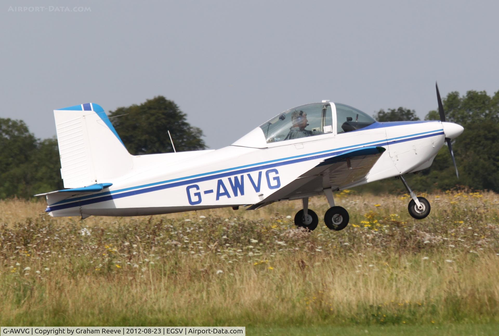 G-AWVG, 1969 AESL Glos-Airtourer 115/T2 C/N 513, Just taken off.