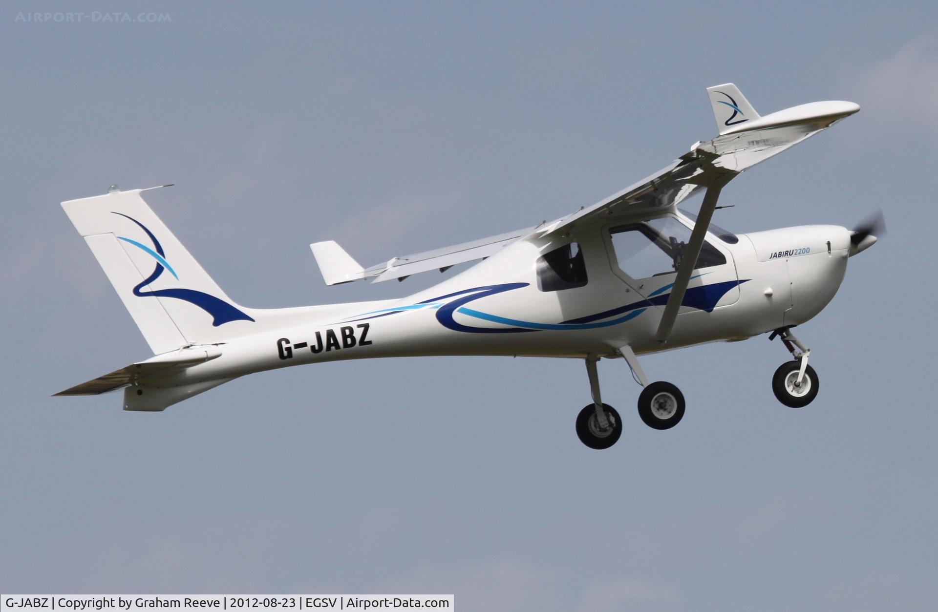 G-JABZ, 2005 Jabiru UL-450 C/N PFA 274A-14289, Departing from Old Buckenham.