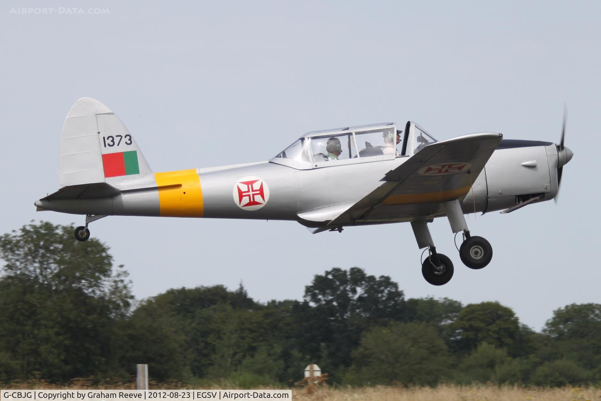 G-CBJG, 1961 OGMA DHC-1 Chipmunk T.20 C/N OGMA-63, Just taken off.