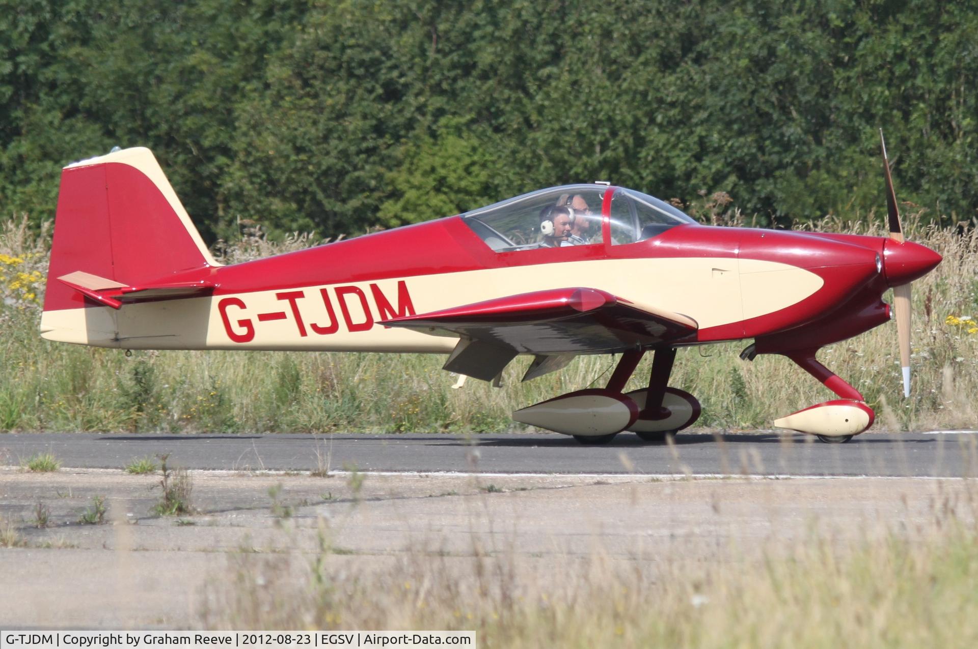 G-TJDM, 2007 Vans RV-6A C/N PFA 181A-13370, Just landed.