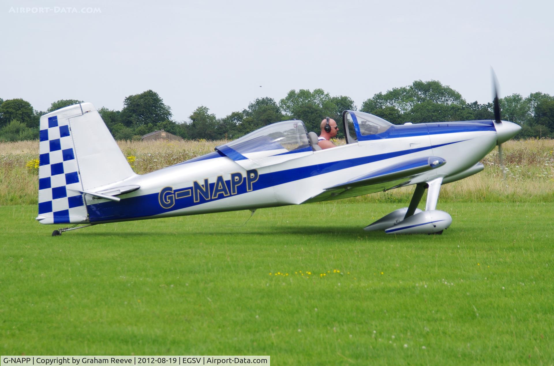 G-NAPP, 2003 Vans RV-7 C/N PFA 323-14115, About to depart.