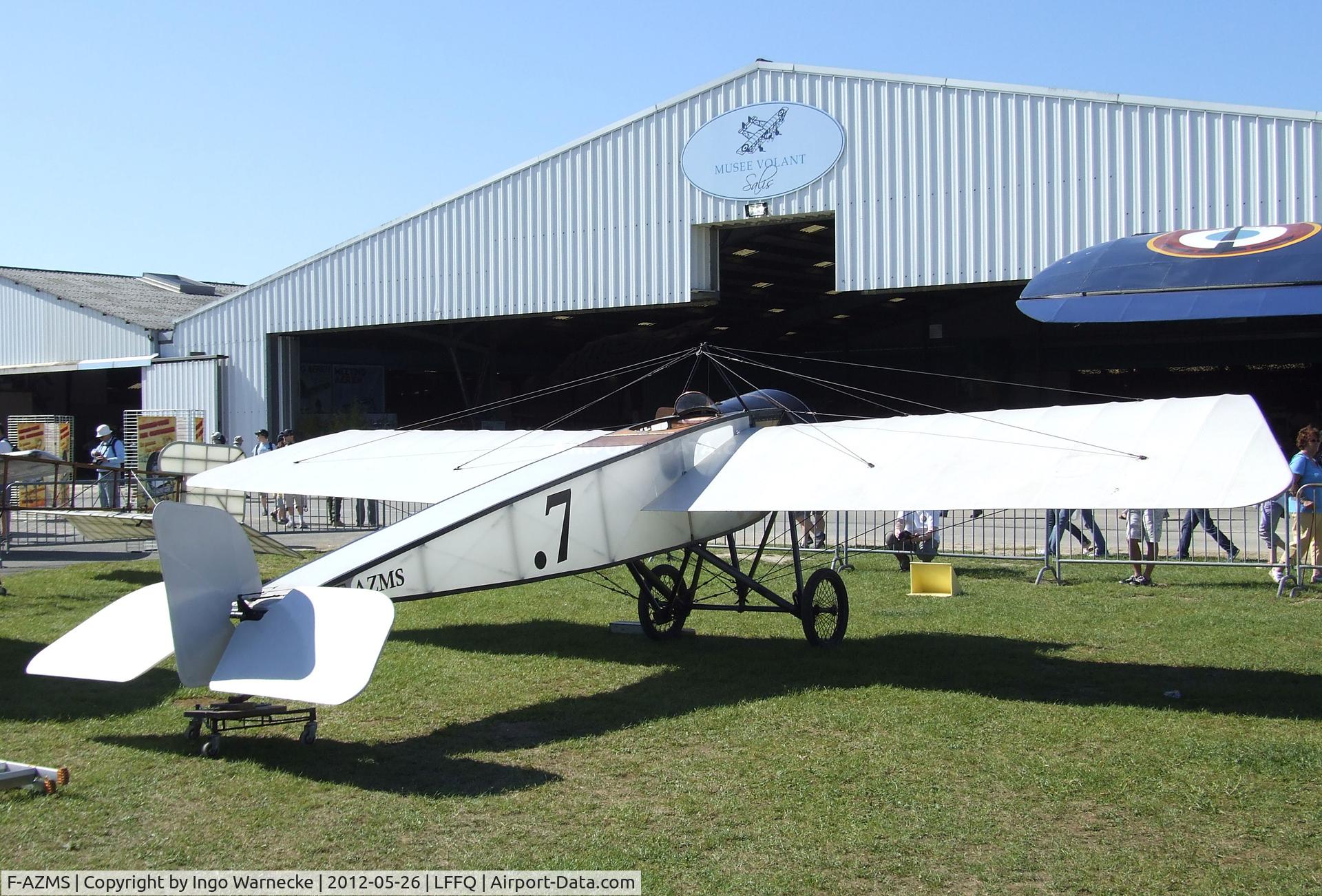 F-AZMS, Morane-Saulnier Type H13 Replica C/N SAMS 22.01, Morane-Saulnier Type H at the Meeting Aerien 2012, La-Ferte-Alais