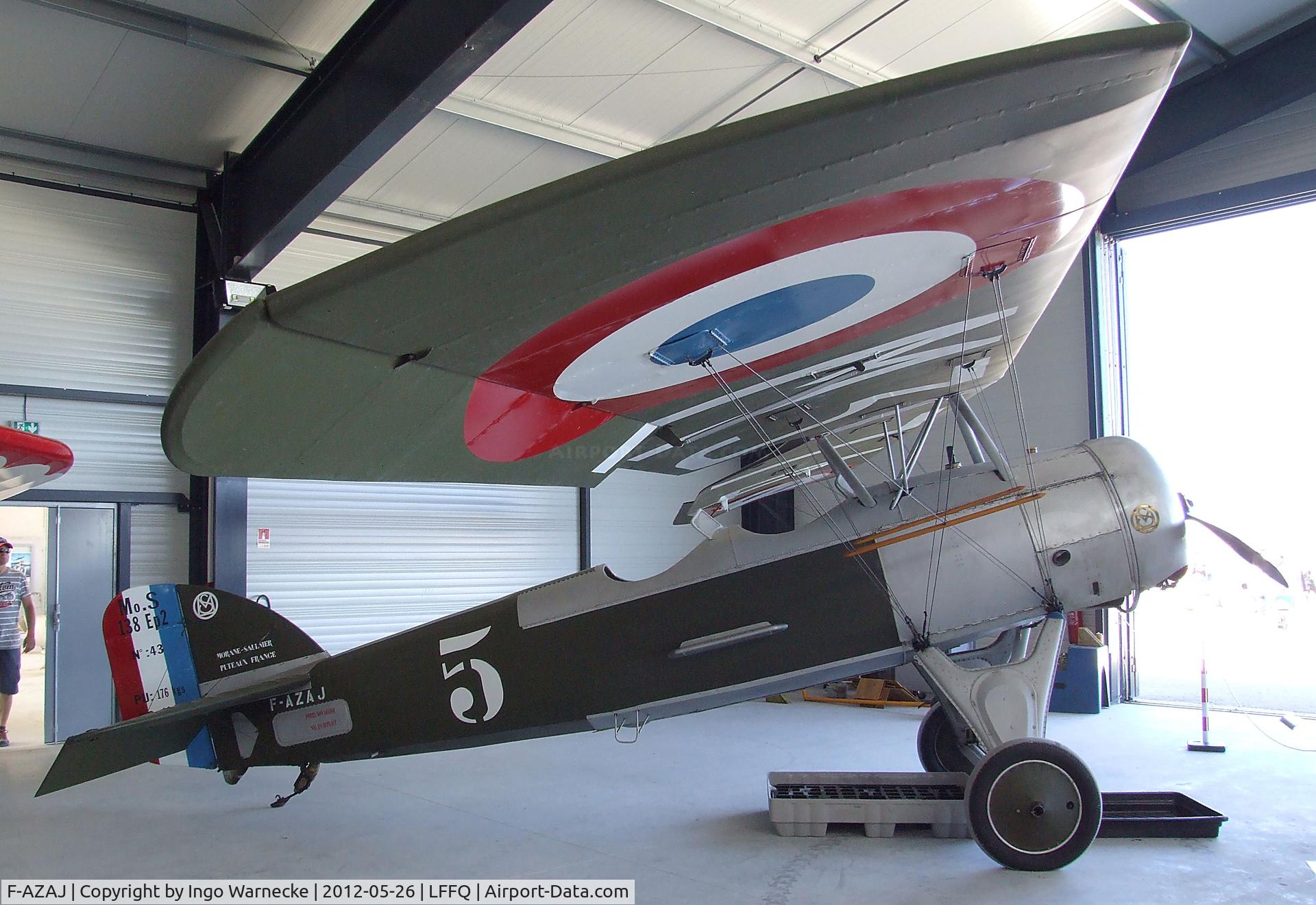 F-AZAJ, 1927 Morane-Saulnier MS-138EP-2 C/N 3220/138, Morane-Saulnier MS.138 EP-2 at the Meeting Aerien 2012, La-Ferte-Alais