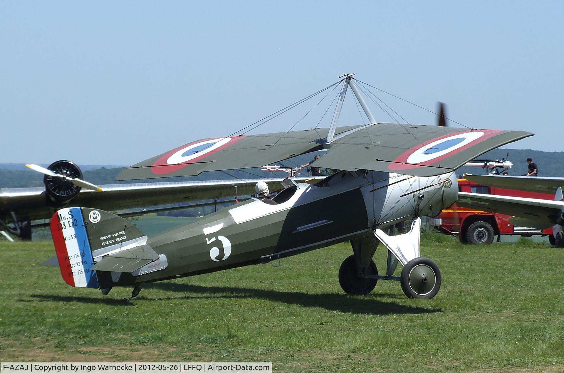 F-AZAJ, 1927 Morane-Saulnier MS-138EP-2 C/N 3220/138, Morane-Saulnier MS.138 EP-2 at the Meeting Aerien 2012, La-Ferte-Alais