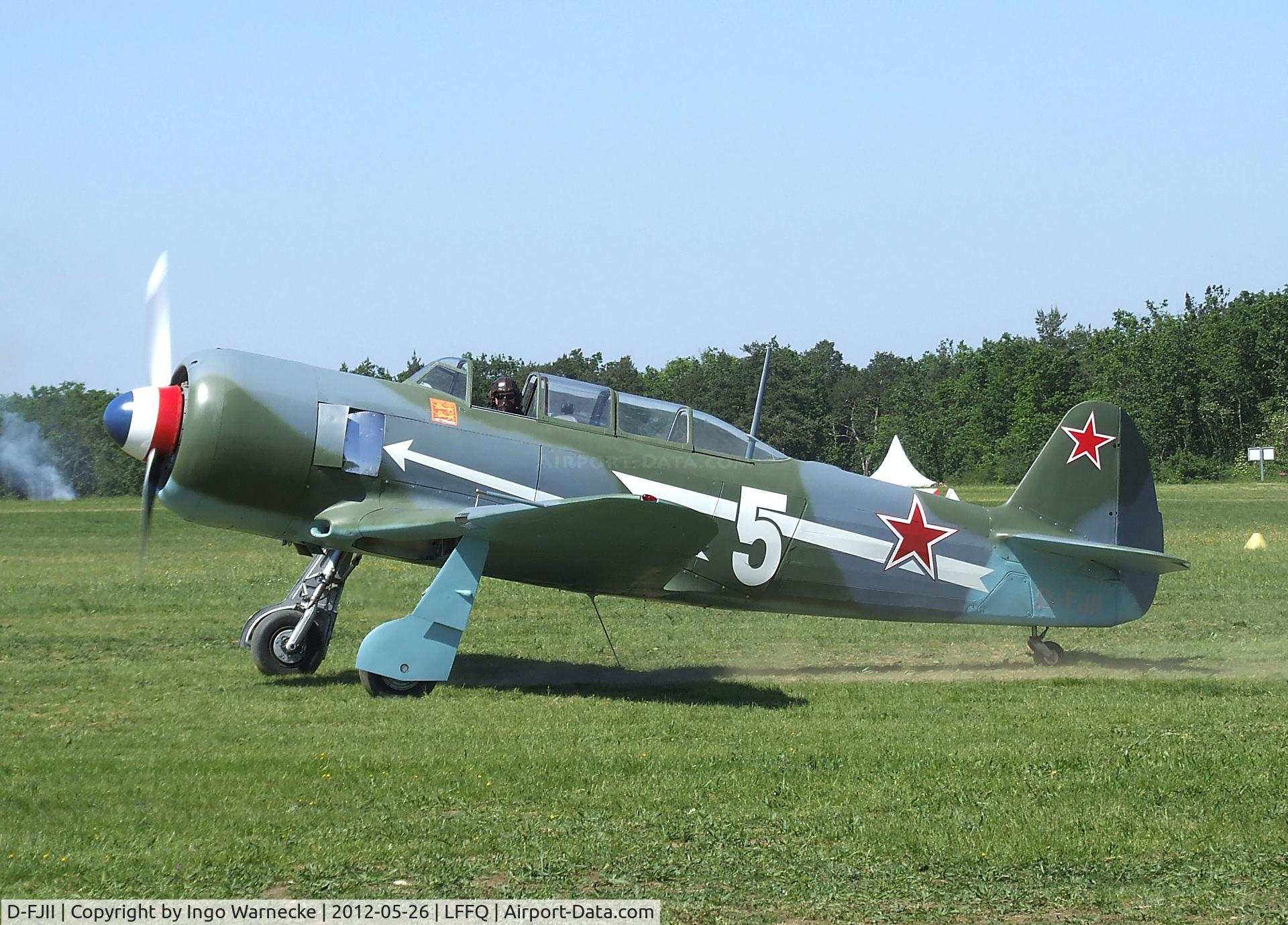 D-FJII, Yakovlev Yak-11 C/N Y-5434, Yakovlev Yak-11 MOOSE at the Meeting Aerien 2012, La-Ferte-Alais