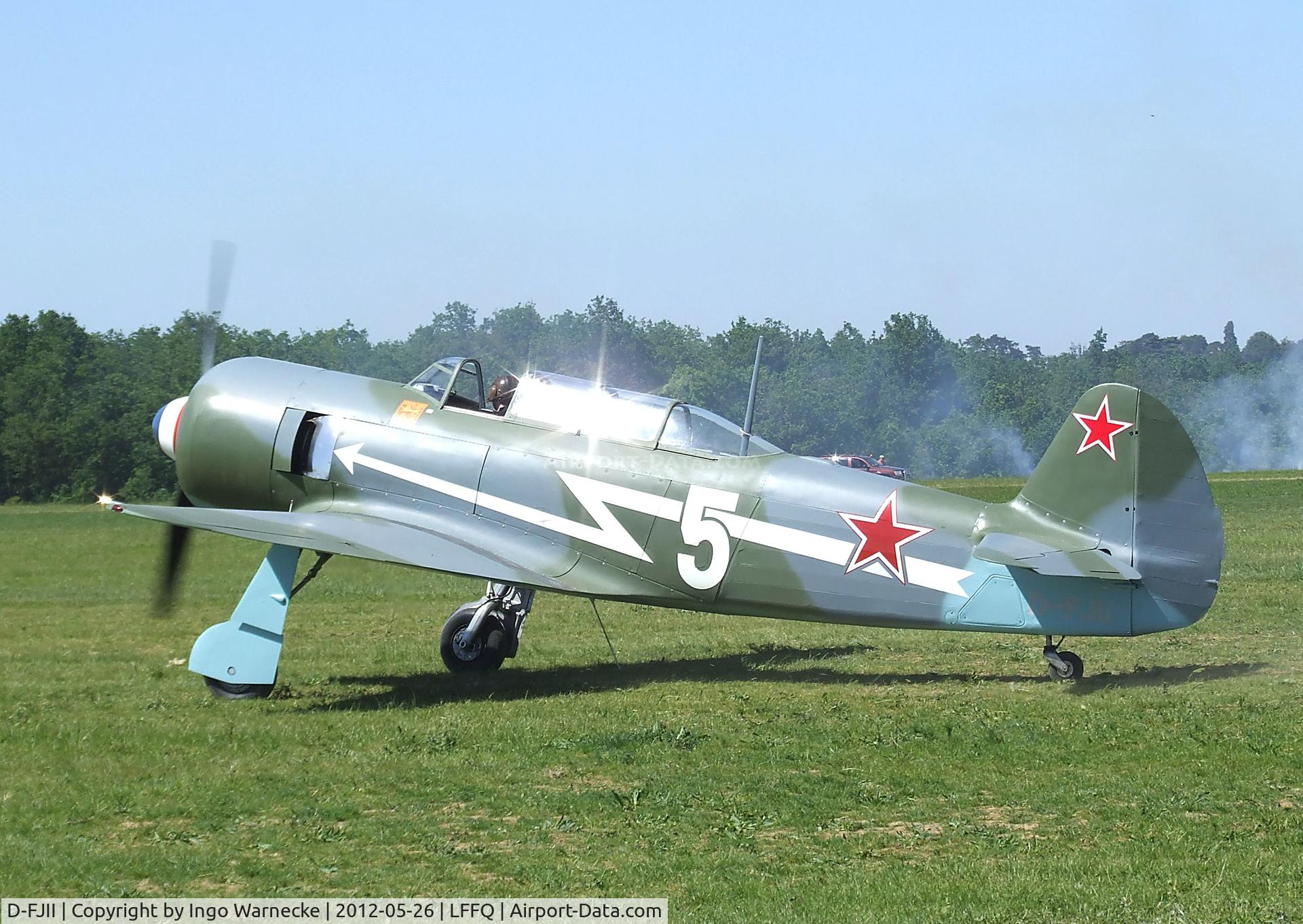 D-FJII, Yakovlev Yak-11 C/N Y-5434, Yakovlev Yak-11 MOOSE at the Meeting Aerien 2012, La-Ferte-Alais