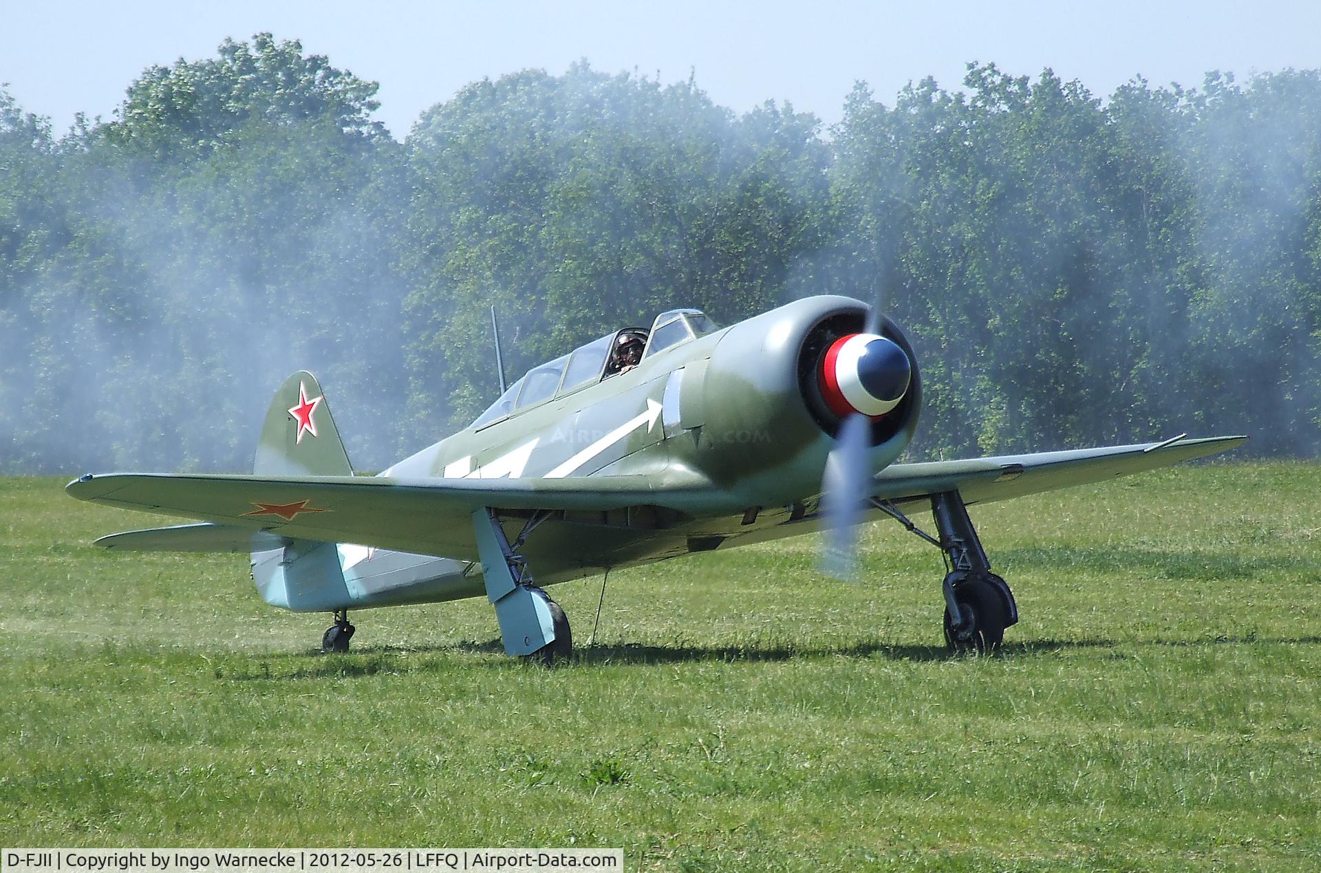 D-FJII, Yakovlev Yak-11 C/N Y-5434, Yakovlev Yak-11 MOOSE at the Meeting Aerien 2012, La-Ferte-Alais