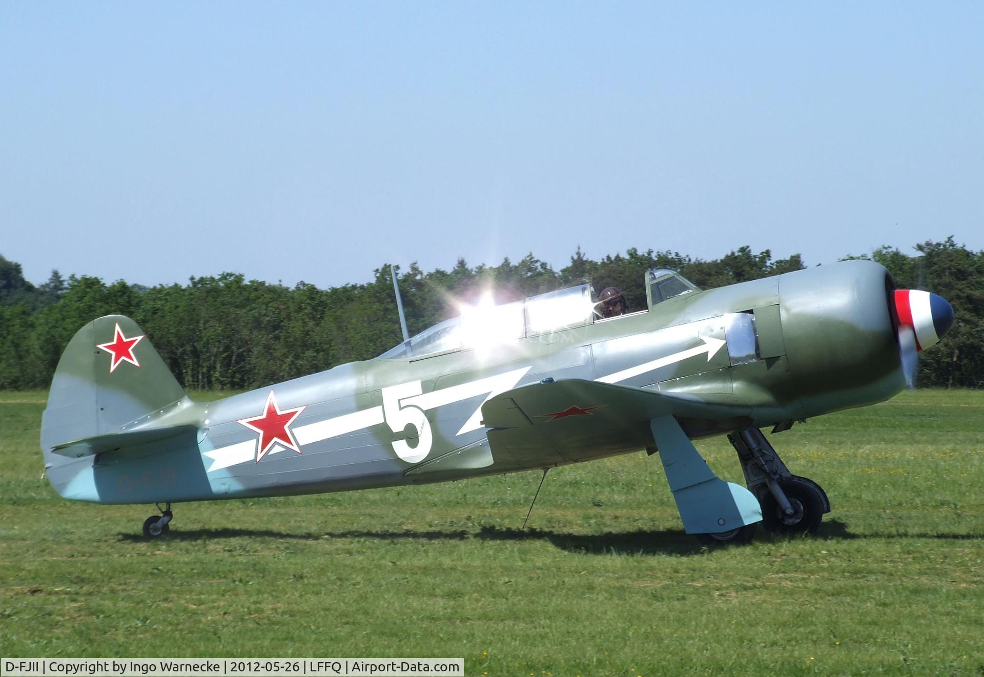 D-FJII, Yakovlev Yak-11 C/N Y-5434, Yakovlev Yak-11 MOOSE at the Meeting Aerien 2012, La-Ferte-Alais