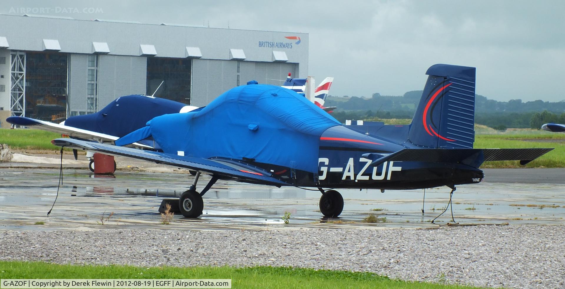 G-AZOF, 1972 AESL Glos-Airtourer Super 150/T5 C/N A549, Seen at EGFF.