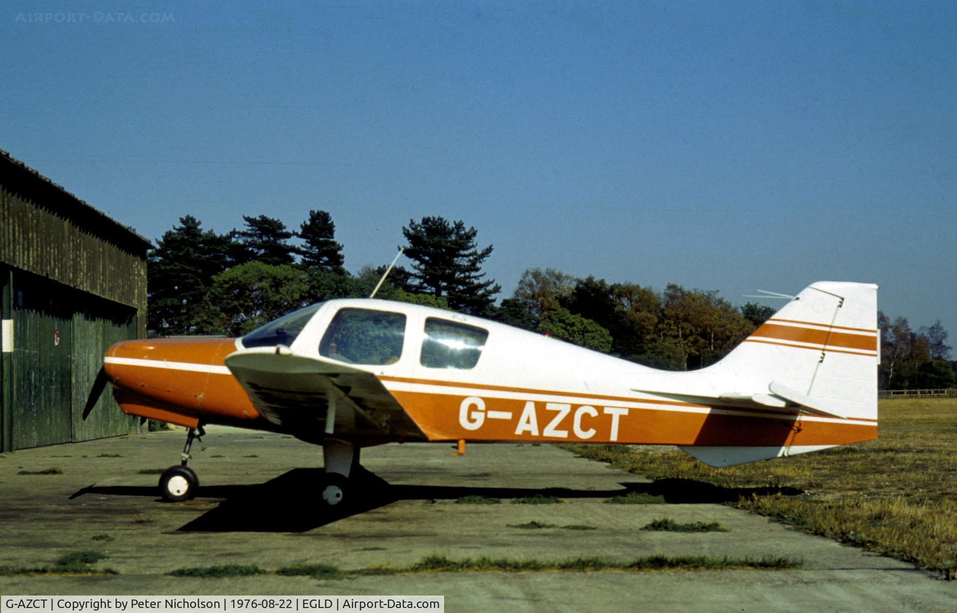 G-AZCT, 1970 Beagle B-121 Pup Series 1 (Pup 100) C/N B121-161, Beagle Pup 1 as seen at Denham Airfield in the Summer of 1976.