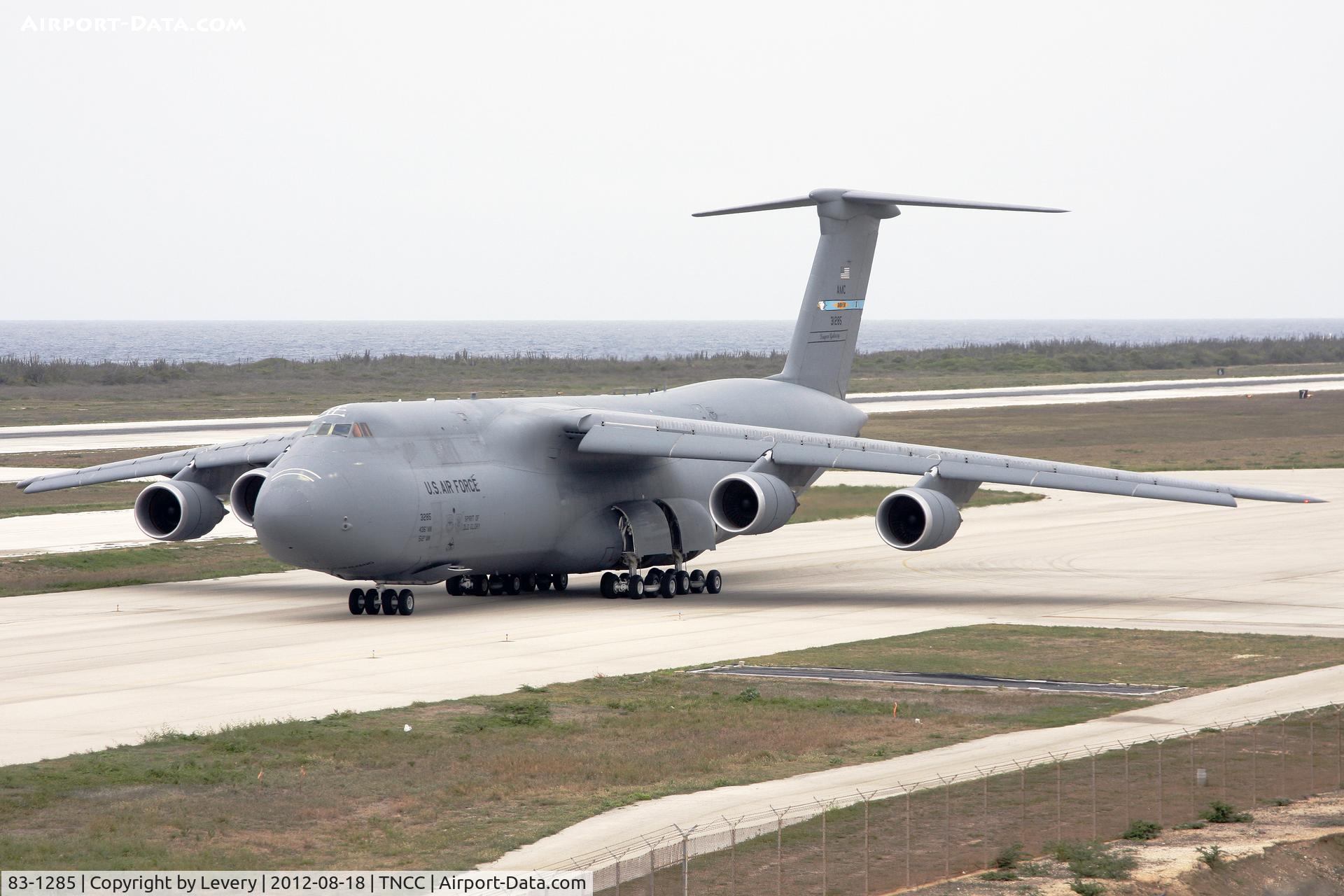 83-1285, 1983 Lockheed C-5M Super Galaxy C/N 500-0082, First C-5M to Curacao.