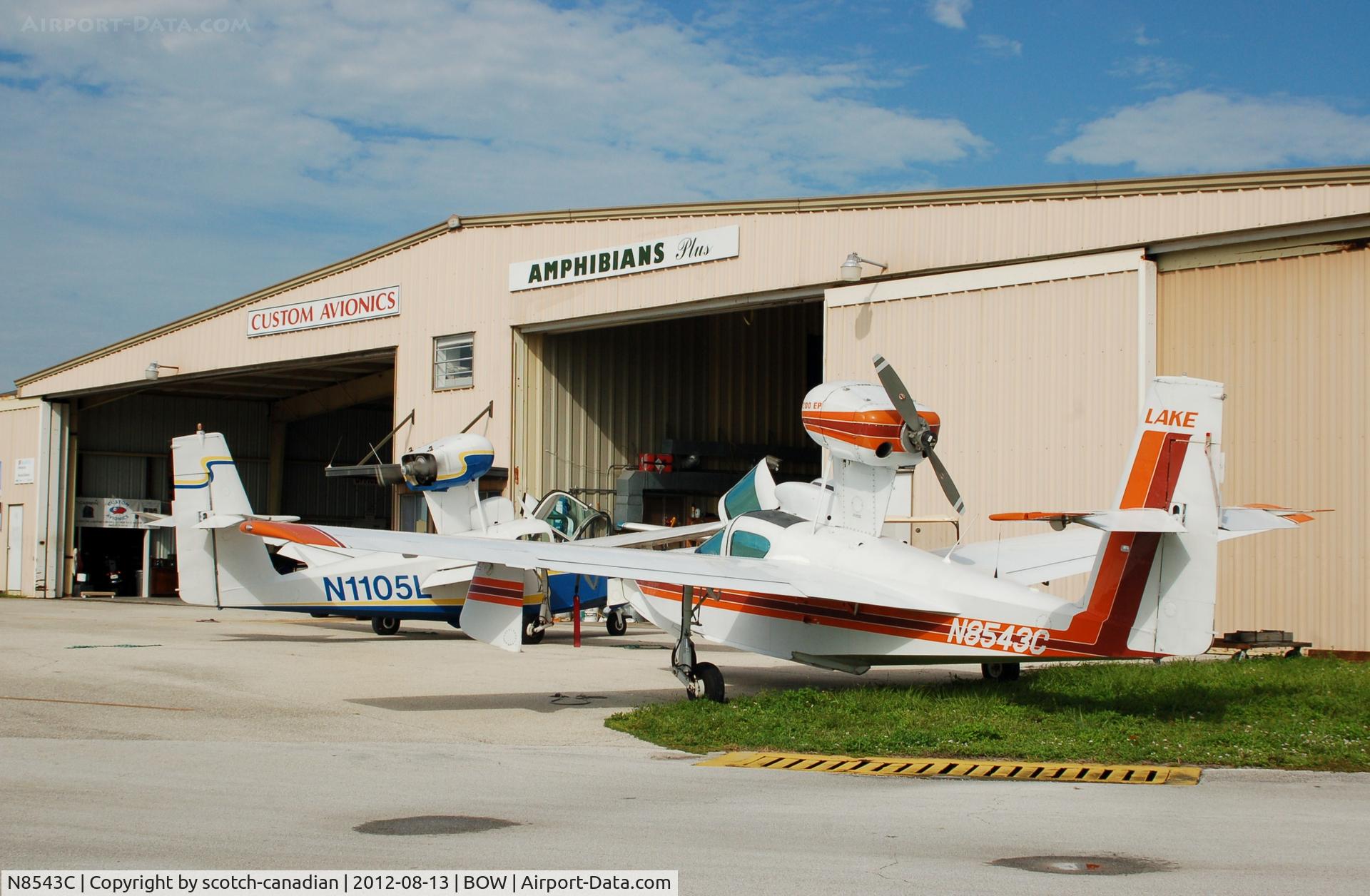 N8543C, 1984 Lake LA-4-200 Buccaneer C/N 1103, 1984 Consolidated Aeronautics Inc. LAKE LA-4-200 N8543C at Bartow Municipal Airport, Bartow, FL