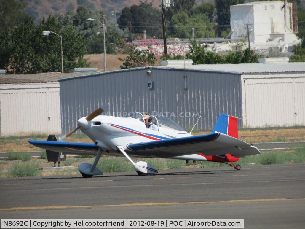 N8692C, 1992 Vans RV-3 C/N 001, Waiting tower clearence to enter taxiway Sierra