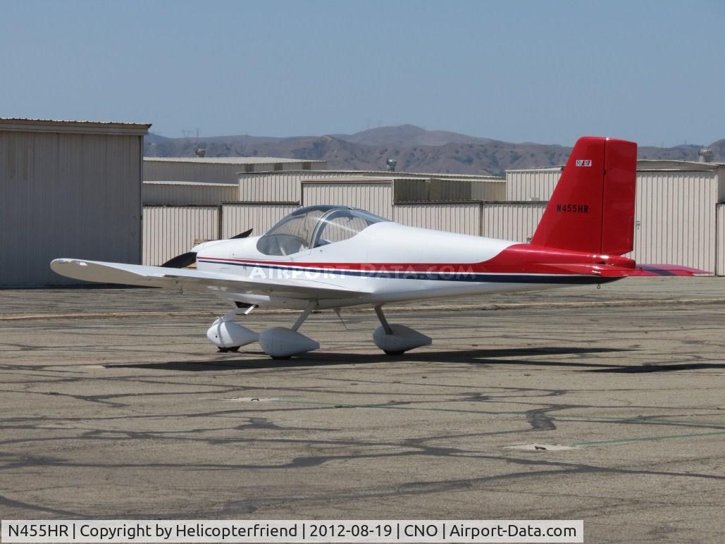 N455HR, Vans RV-12 C/N 120341, Parked near the paintshop