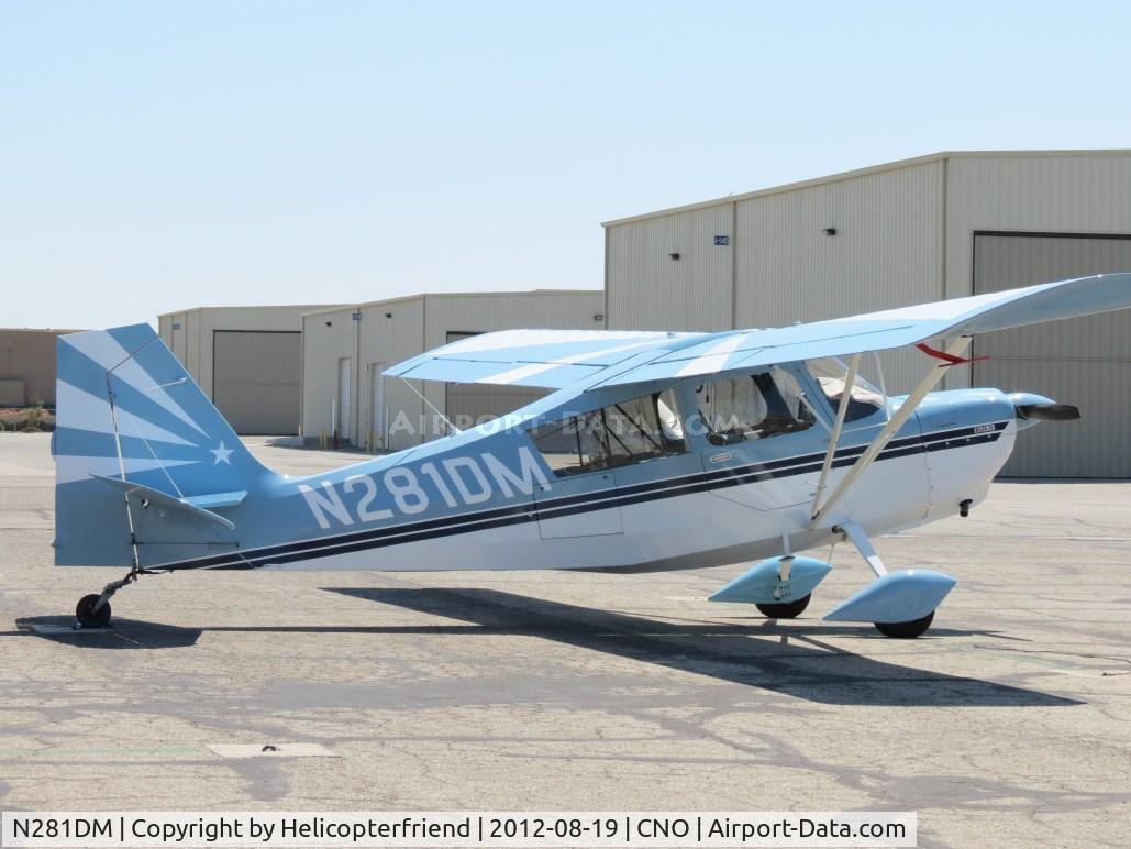 N281DM, 1999 American Champion 7GCBC C/N 1258-99, Parked near the paintshop