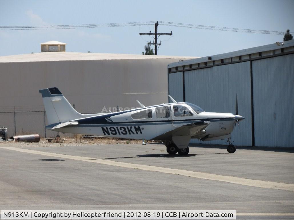 N913KM, 1979 Beech F33A Bonanza C/N CE-892, Stopped and parked near her hanger