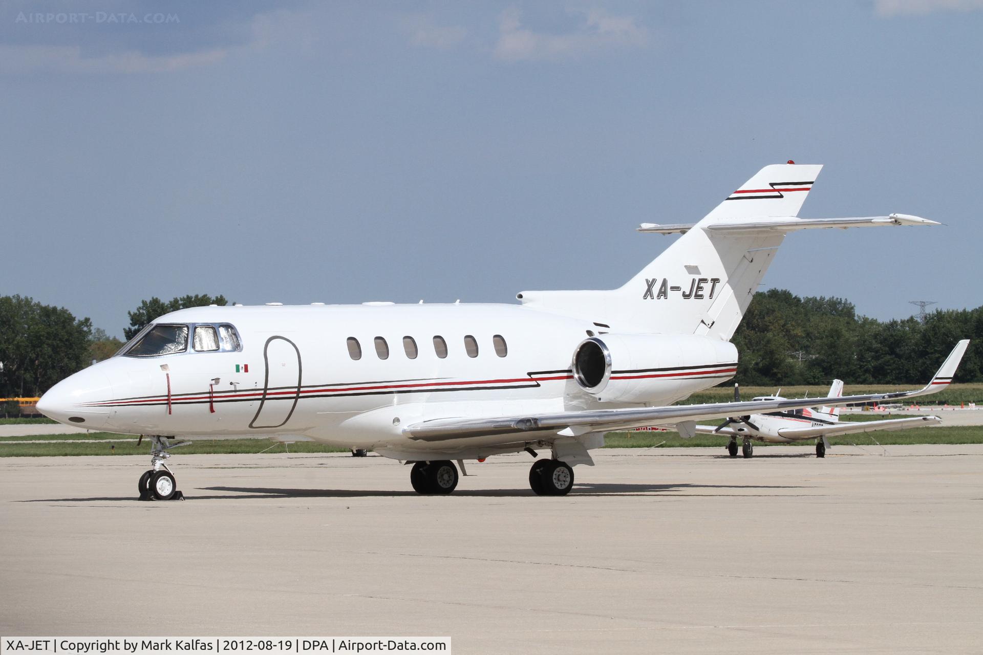XA-JET, 2003 Raytheon Hawker 800XP C/N 258628, Raytheon Hawker 800XP, on the ramp at DuPage Airport.
