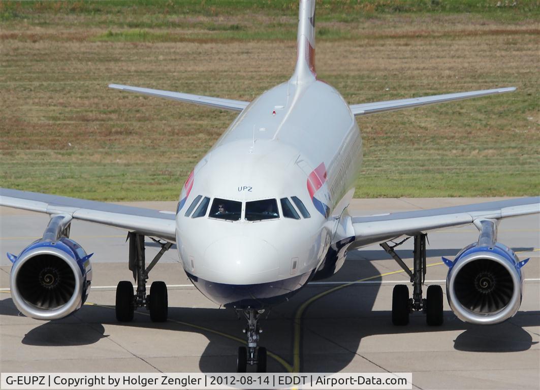 G-EUPZ, 2001 Airbus A319-131 C/N 1510, An old fellow from LHR at gate 4.....
