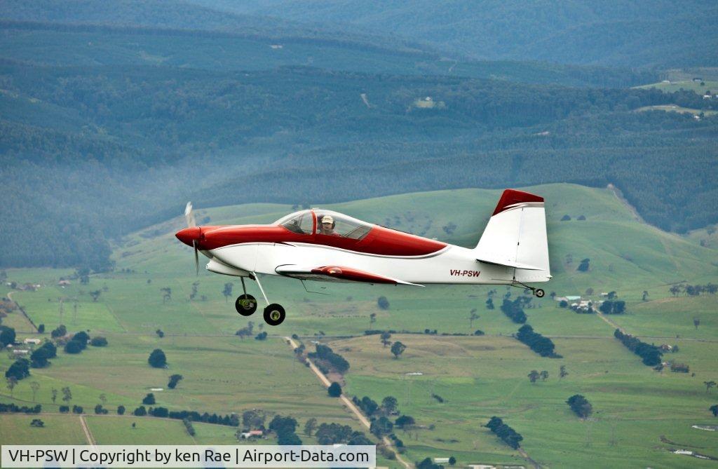 VH-PSW, 2003 Vans RV-7 C/N 71387, This photo was taken near Moe Victoria in July 2012.