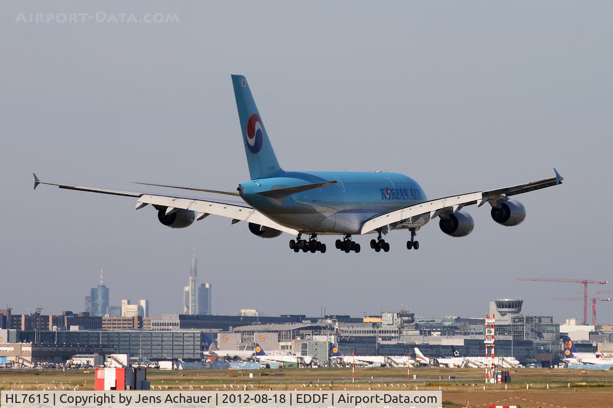 HL7615, 2011 Airbus A380-861 C/N 075, Approaching rwy 07r
