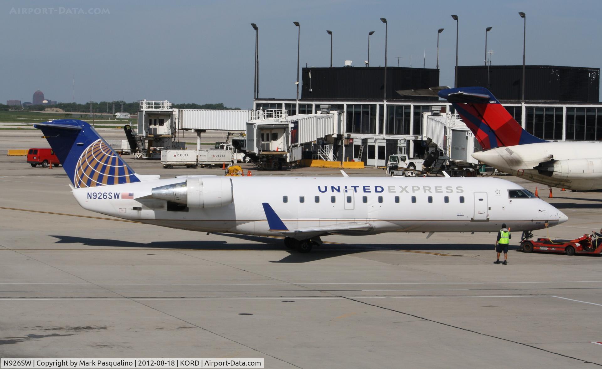 N926SW, 2002 Bombardier CRJ-200LR (CL-600-2B19) C/N 7687, CL-600-2C10