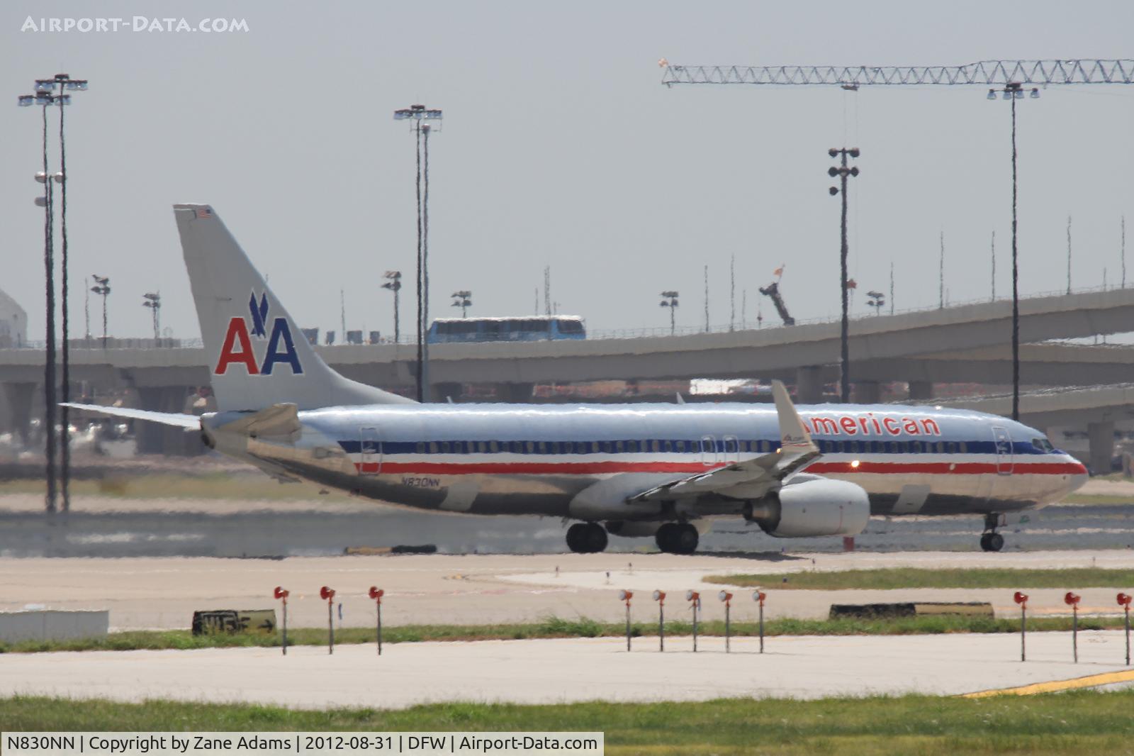 N830NN, 2010 Boeing 737-823 C/N 31091, Departing DFW Airport