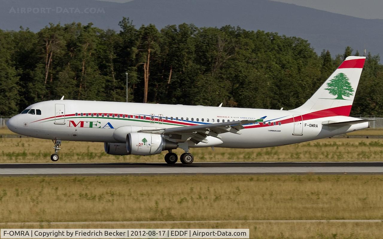 F-OMRA, 2012 Airbus A320-214 C/N 5162, decelerating after touchdown