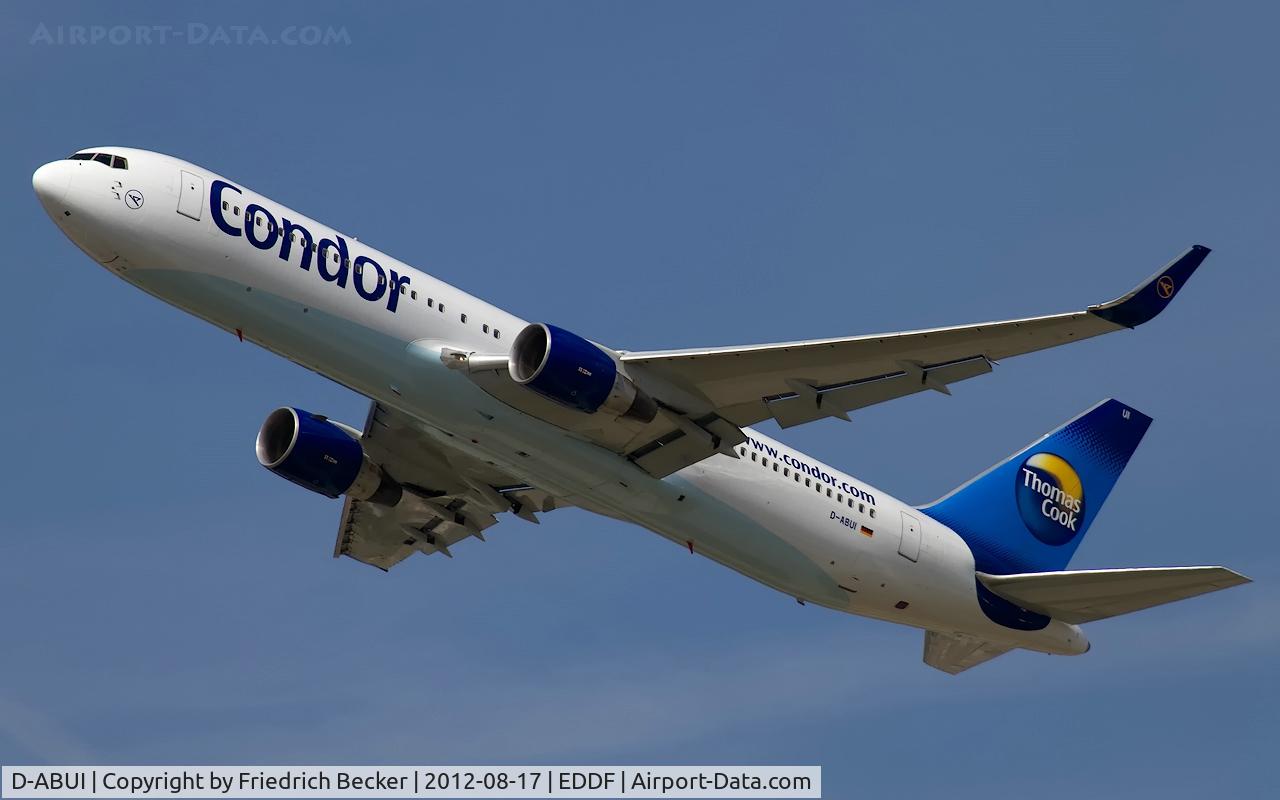 D-ABUI, 1994 Boeing 767-330/ER C/N 26988, departure from Frankfurt