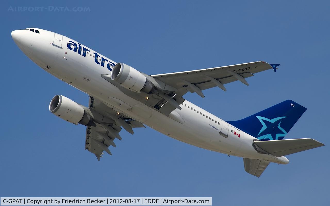 C-GPAT, 1992 Airbus A310-308 C/N 597, departure from Frankfurt