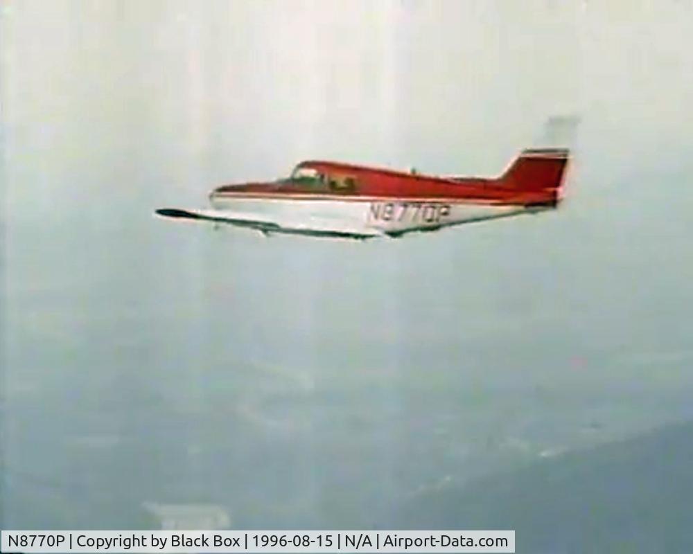 N8770P, 1965 Piper PA-24-260 C/N 24-4220, In the air from afar as seen in the show Black Box