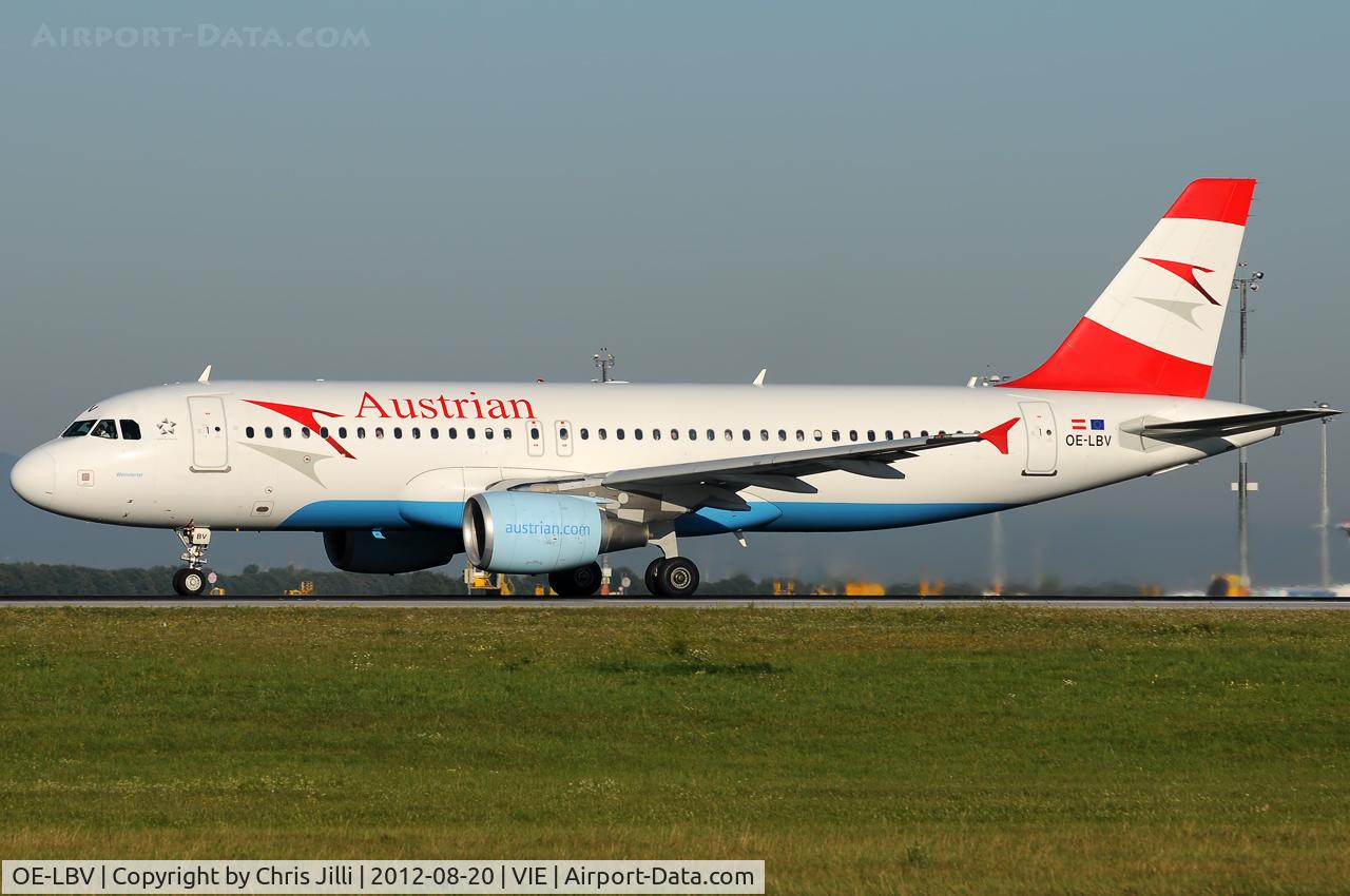 OE-LBV, 2000 Airbus A320-214 C/N 1385, Austrian Airlines