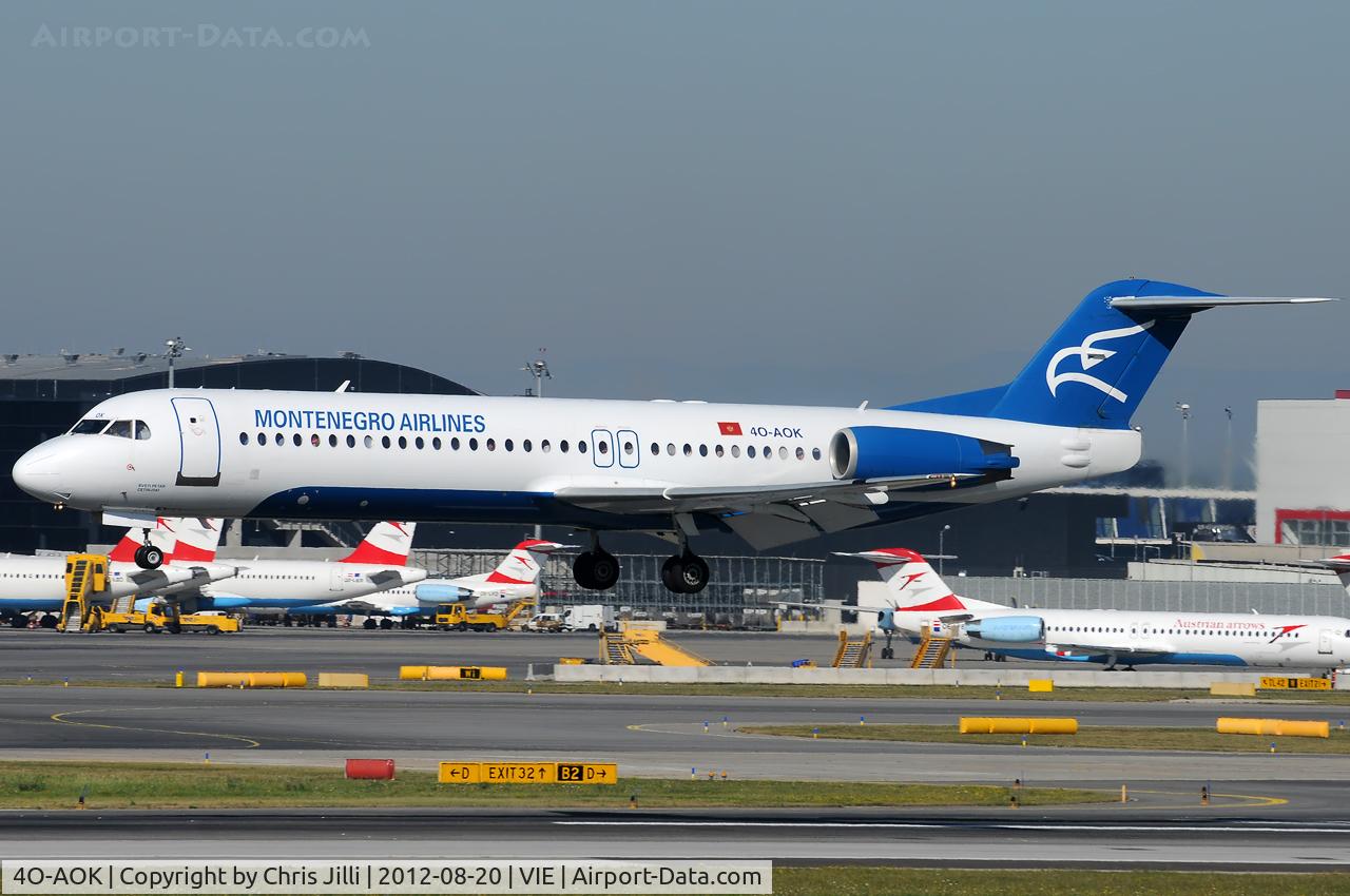 4O-AOK, 1989 Fokker 100 (F-28-0100) C/N 11272, Montenegro Airlines
