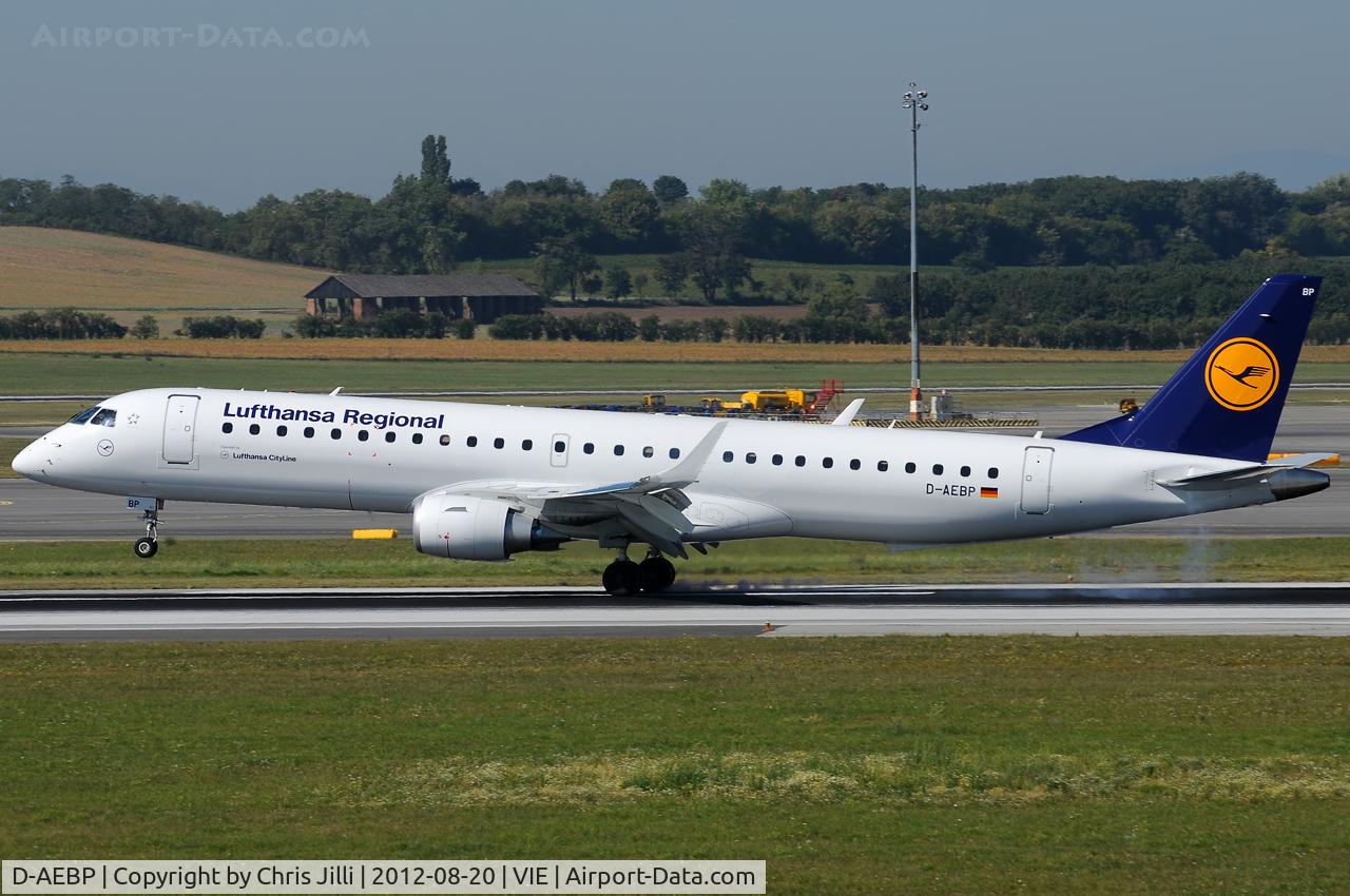 D-AEBP, 2012 Embraer 195LR (ERJ-190-200LR) C/N 19000553, Lufthansa Regional