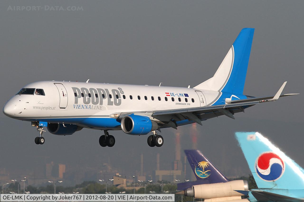 OE-LMK, 2006 Embraer 170LR (ERJ-170-100LR) C/N 17000150, People's Viennaline
