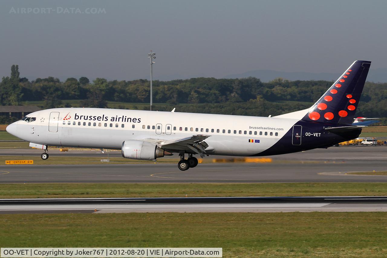 OO-VET, 1998 Boeing 737-4Q8 C/N 28202, Brussels Airlines