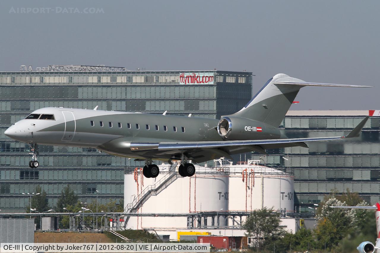 OE-III, 2010 Bombardier Global 5000 (BD-700-1A10) C/N 9401, Amira Air