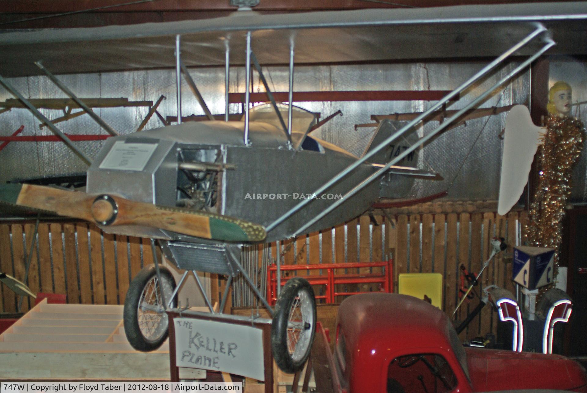 747W, 1929 Frank Keller Keller Airplane C/N 1, Hanging in the Cloud County Museum Concordia Kansas