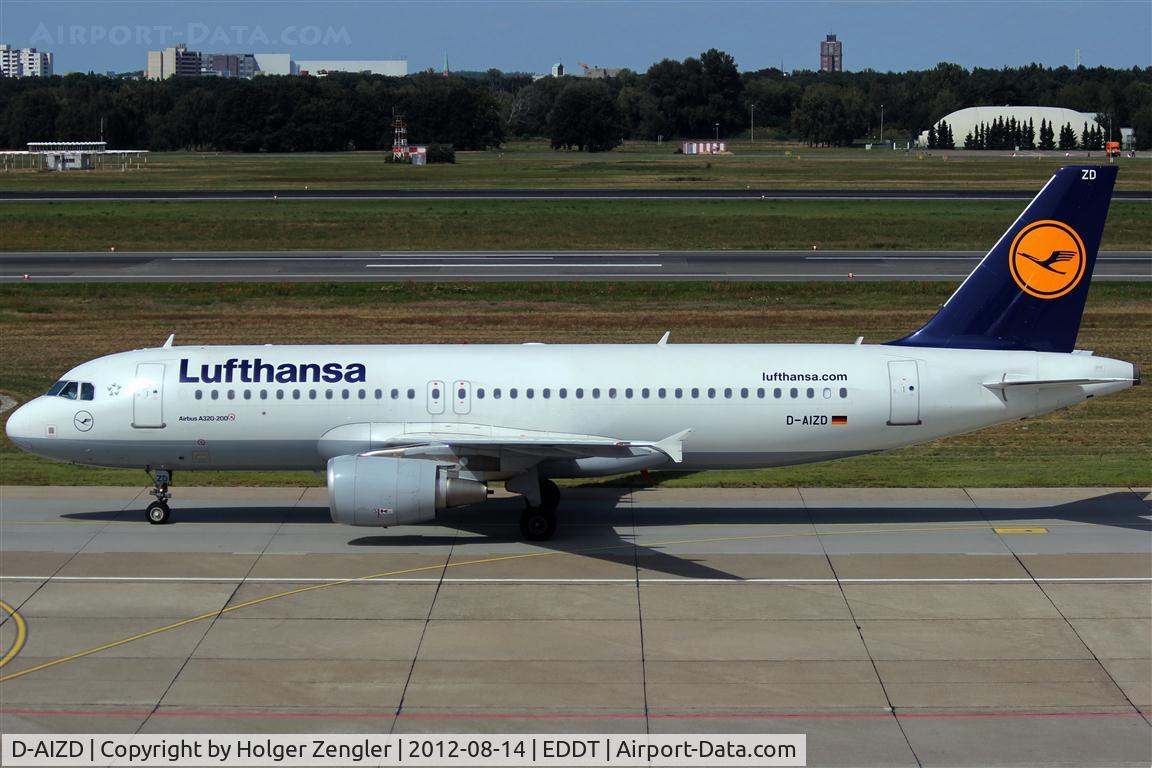 D-AIZD, 2010 Airbus A320-214 C/N 4191, On taxi along visitor´s terrace......