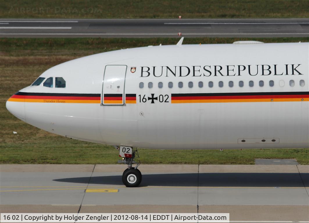 16 02, 2000 Airbus A340-313X C/N 355, No joke, there on board is Ms. Merkel.
