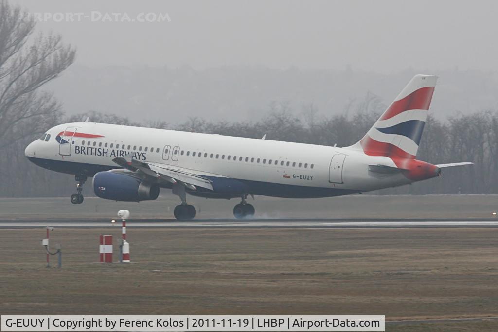 G-EUUY, 2008 Airbus A320-232 C/N 3607, Ferihegy