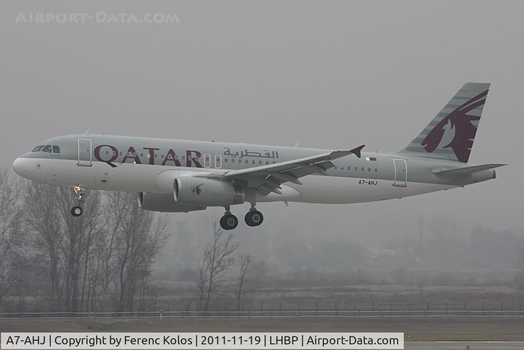 A7-AHJ, 2011 Airbus A320-232 C/N 4784, Ferihegy