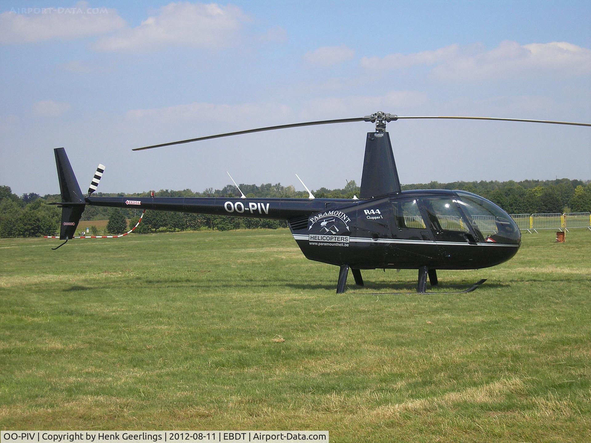 OO-PIV, 2010 Robinson R44 Raven I C/N 2009, Schaffen Diest Fly In
