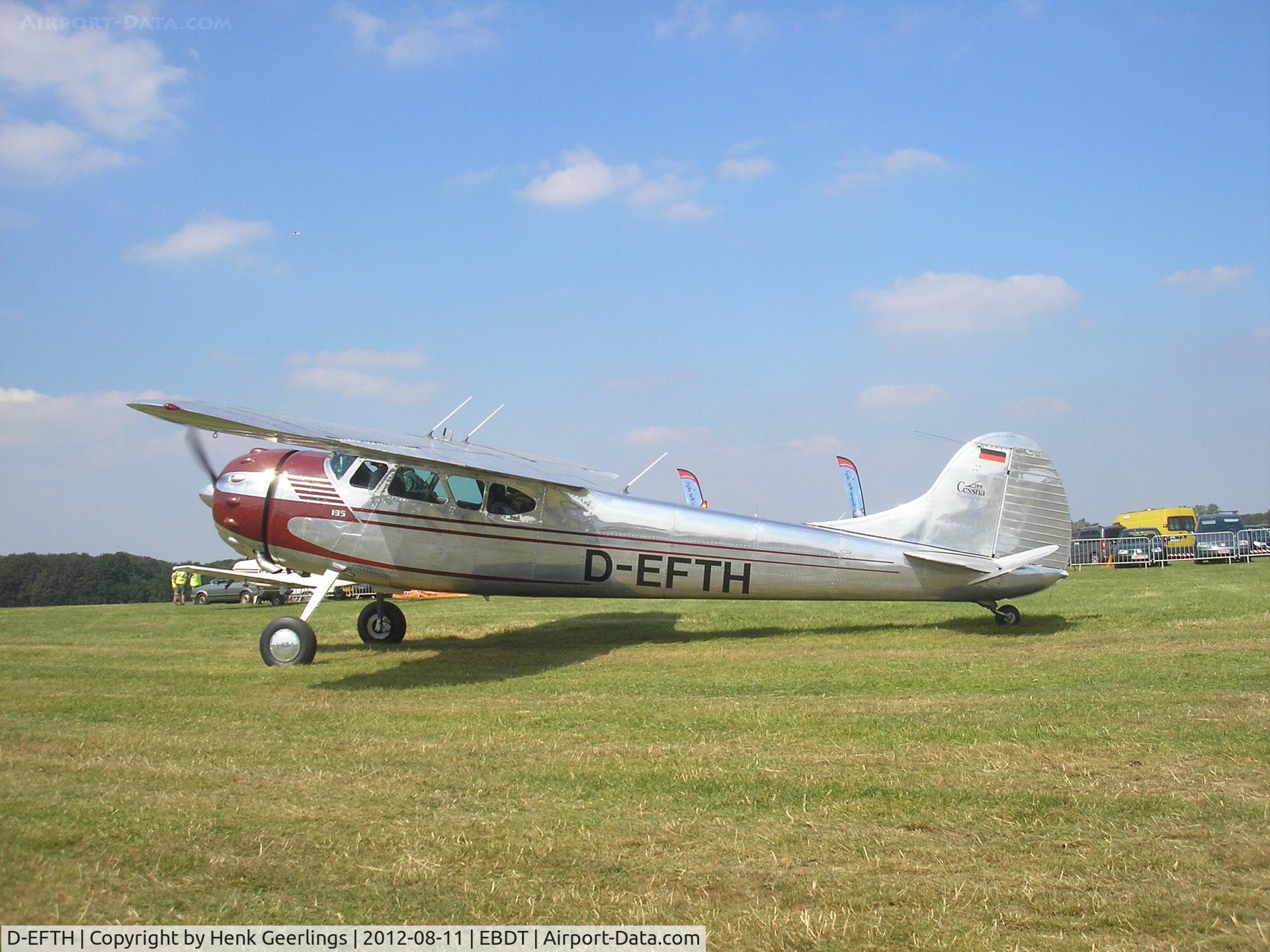D-EFTH, 1953 Cessna 195B Businessliner C/N 16087, Schaffen Diest Fly In