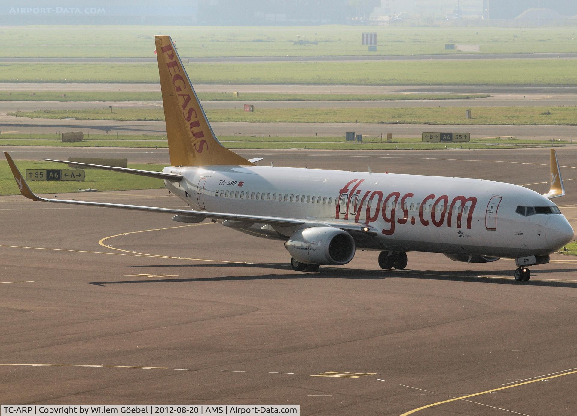 TC-ARP, 2011 Boeing 737-82R C/N 40727, Taxi to runway 24 of Schiphol Airport for take off.