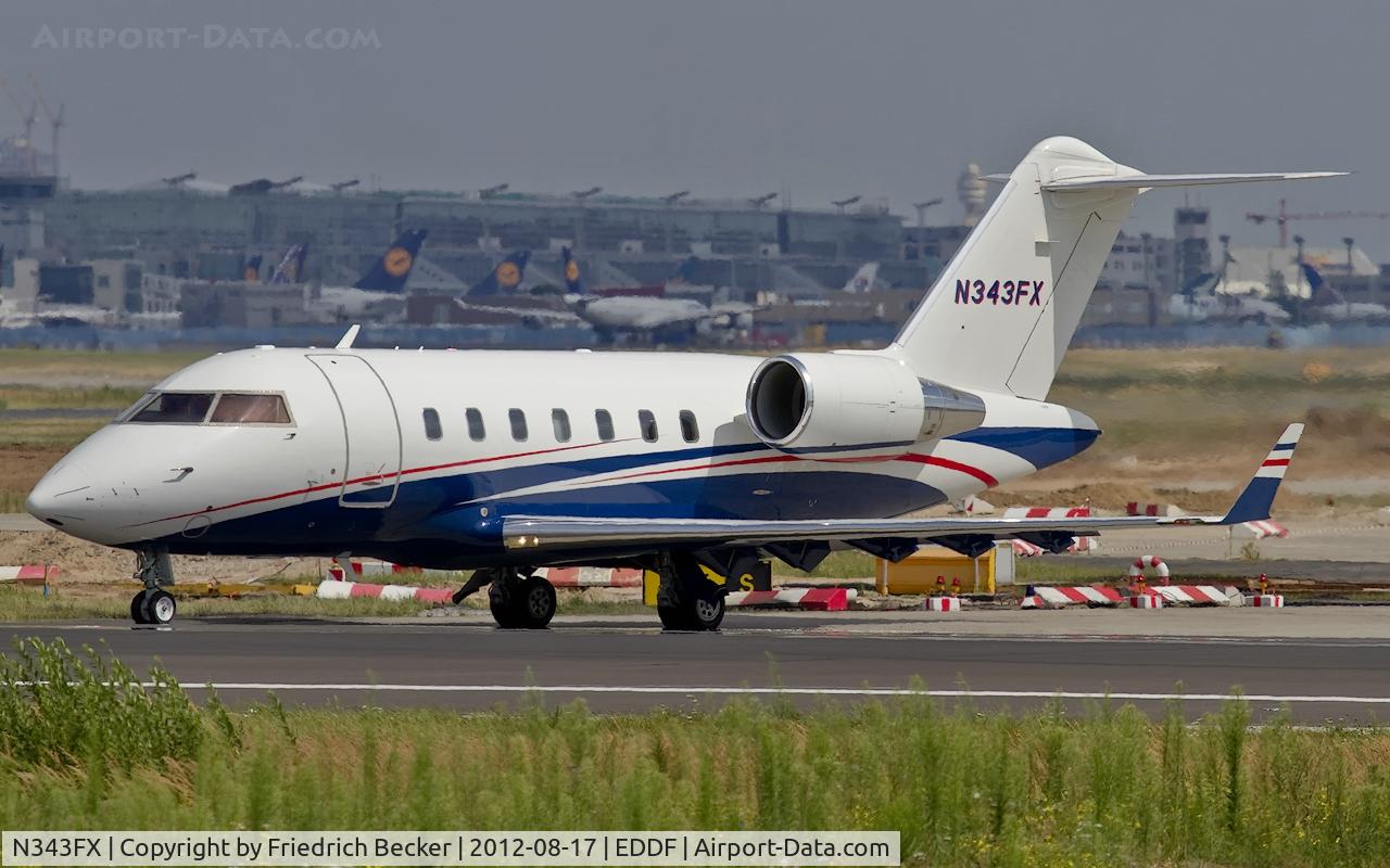 N343FX, 2008 Bombardier Challenger 605 (CL-600-2B16) C/N 5761, line up for departure