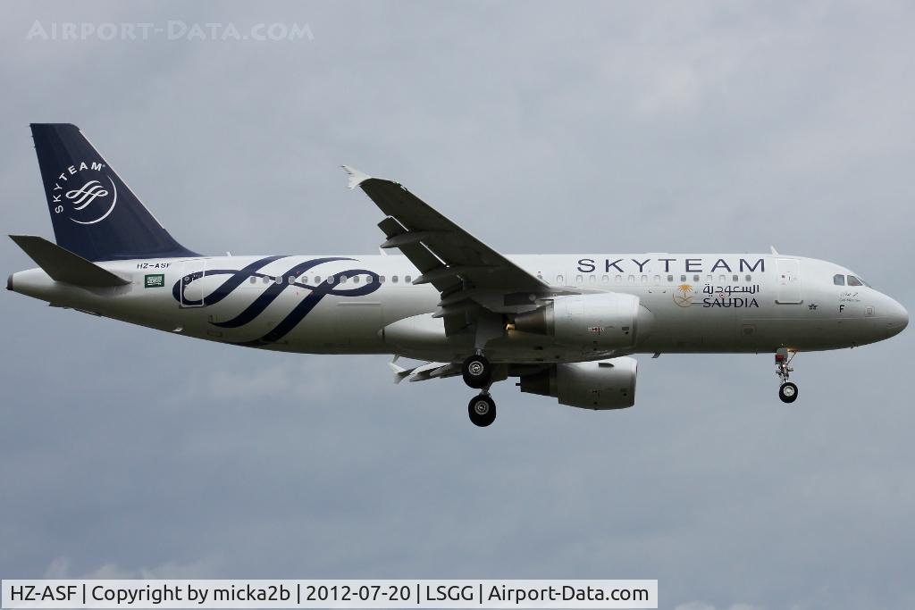HZ-ASF, 2011 Airbus A320-214 C/N 4955, Landing