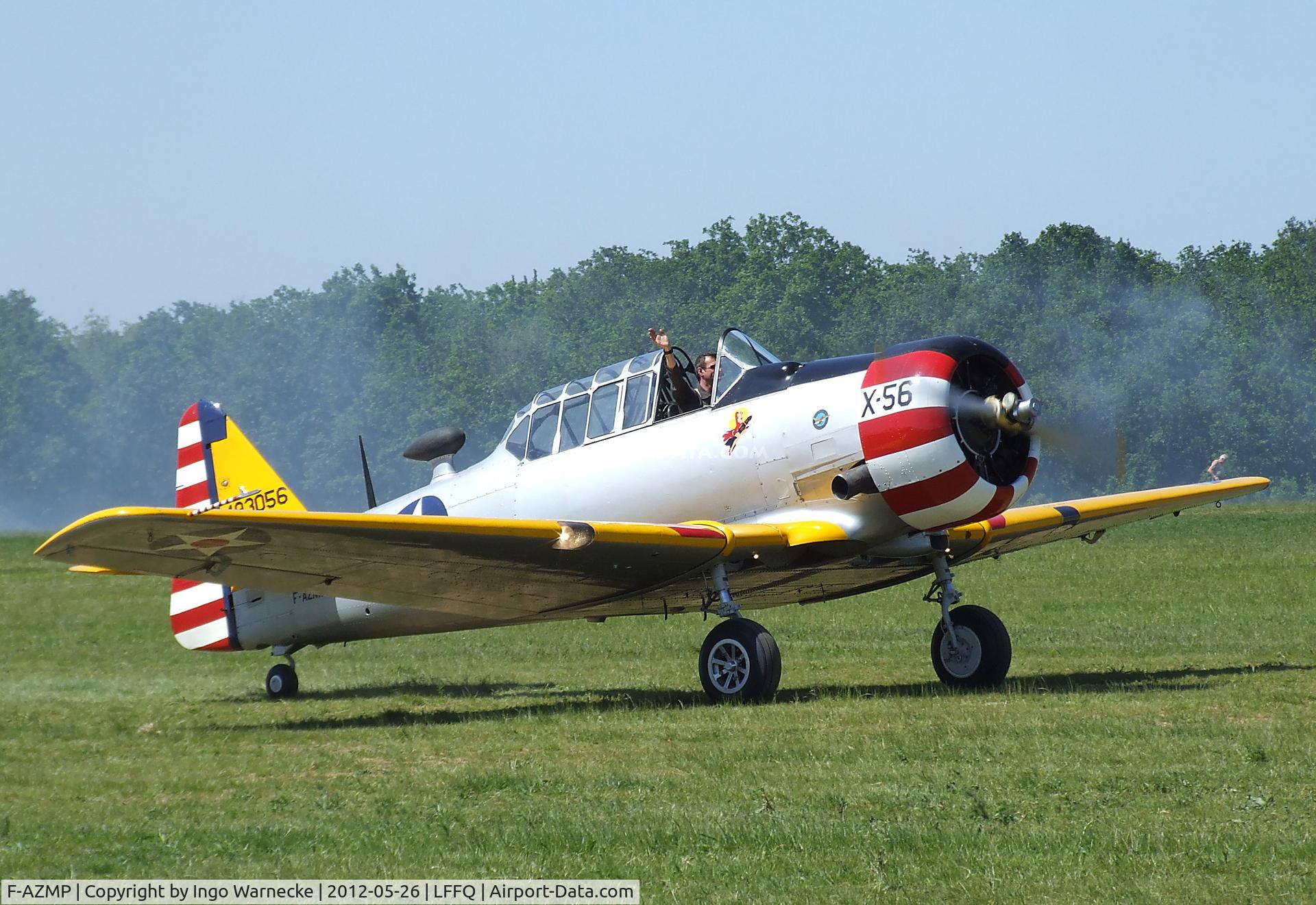 F-AZMP, North American T-6G Texan C/N 168-160, North American T-6G Texan at the Meeting Aerien 2012, La-Ferte-Alais