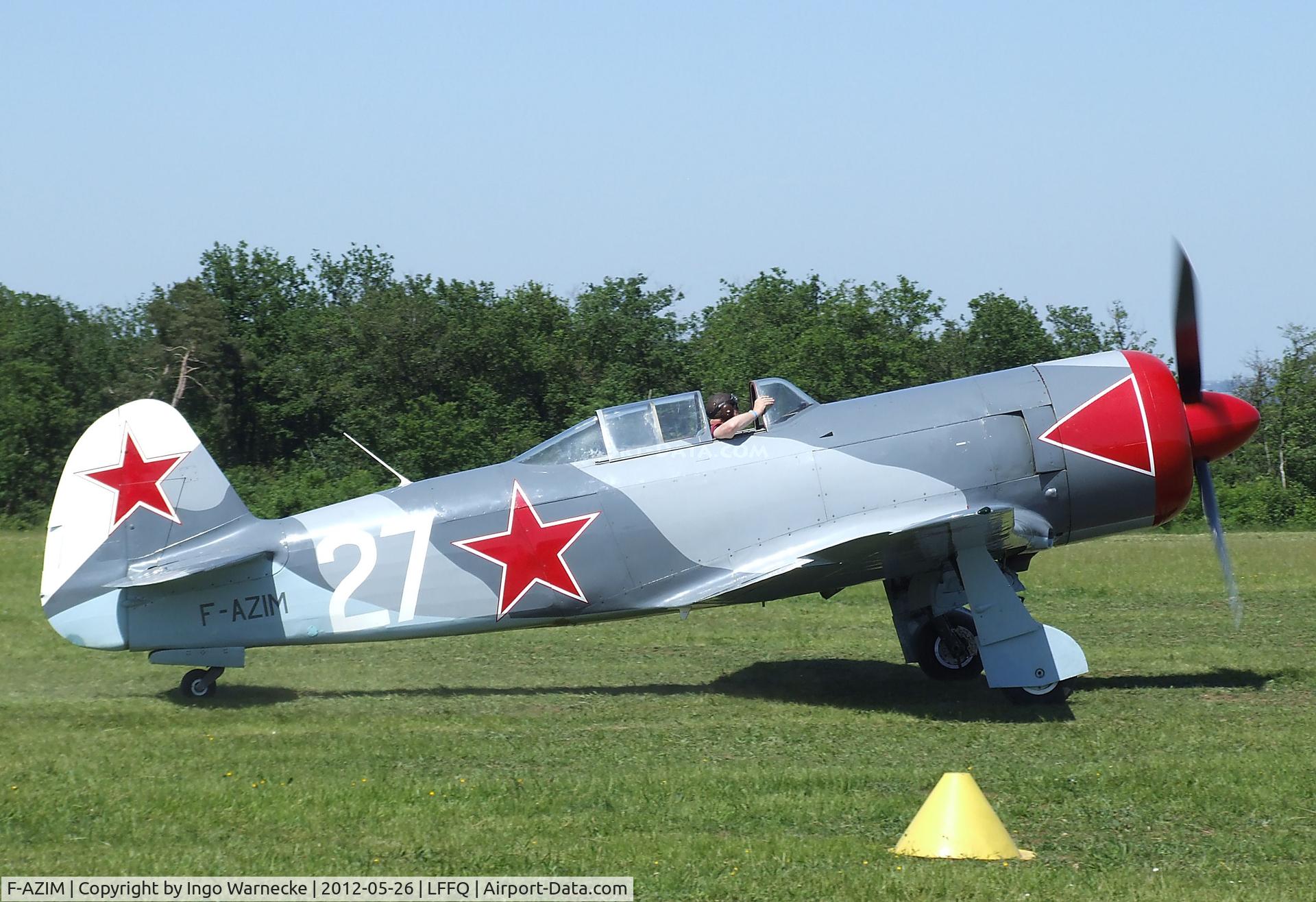 F-AZIM, Yakovlev Yak-3UTI-PW C/N 9/04623, Yakovlev Yak-3UTI-PW at the Meeting Aerien 2012, La-Ferte-Alais