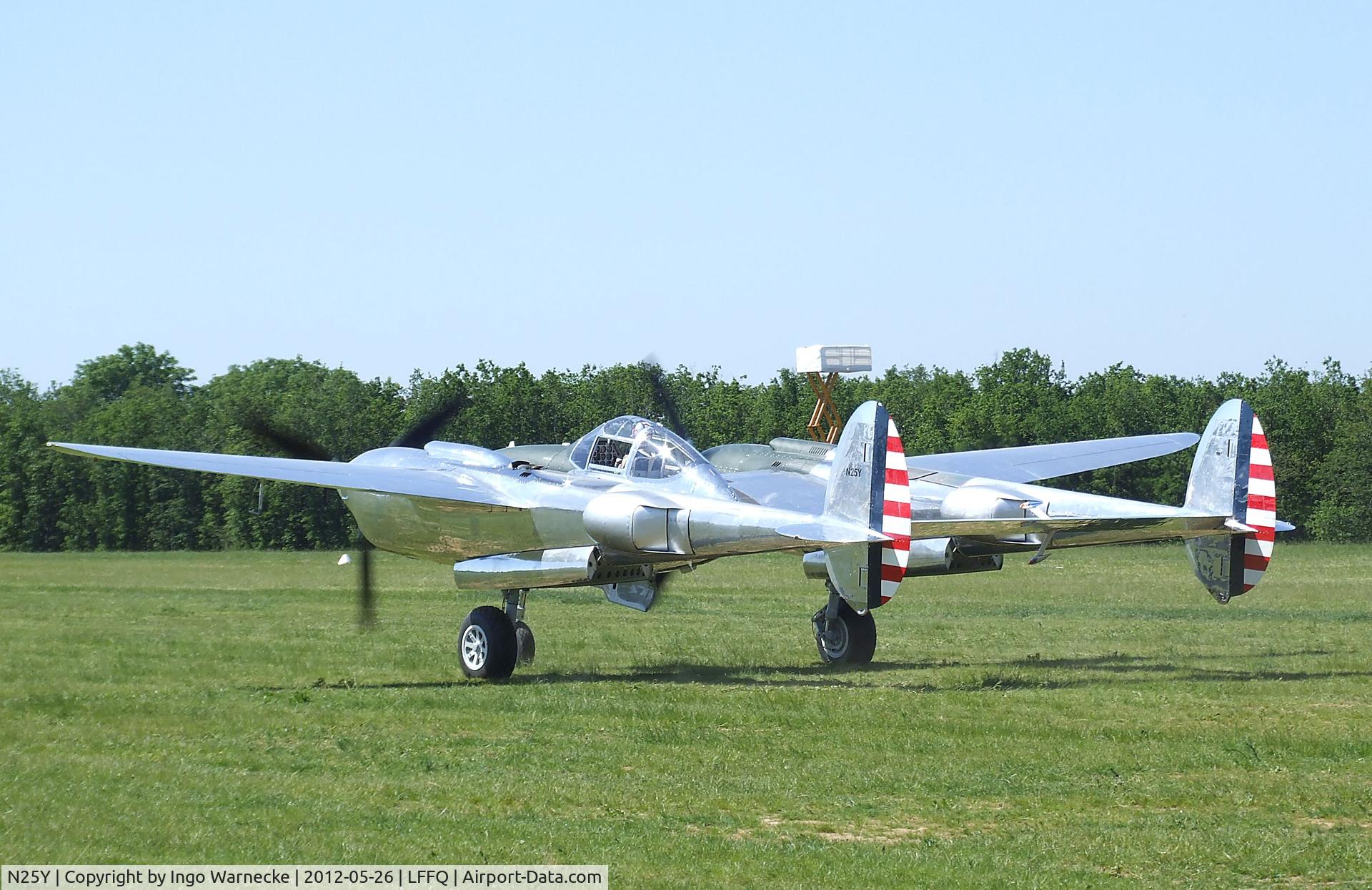 N25Y, 1944 Lockheed P-38L-5LO Lightning C/N AF44-53254, Lockheed P-38L Lightning at the Meeting Aerien 2012, La-Ferte-Alais