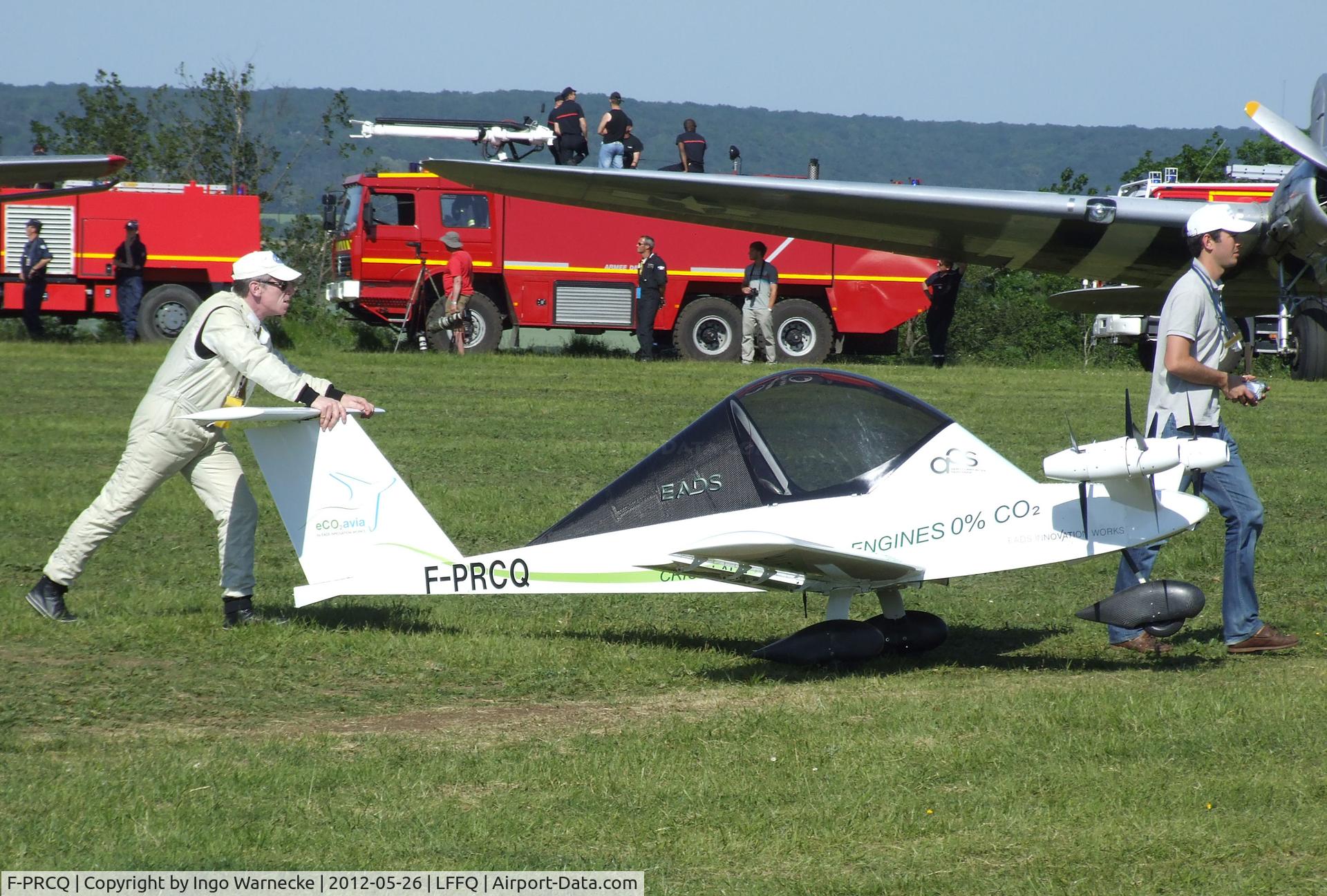 F-PRCQ, Colomban MC-15 Cri-Cri (Cricket) C/N 171, Colomban MC.15 CriCri with 4 electric motors at the Meeting Aerien 2012, La-Ferte-Alais